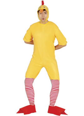 Yellow Chicken Costume for Men
