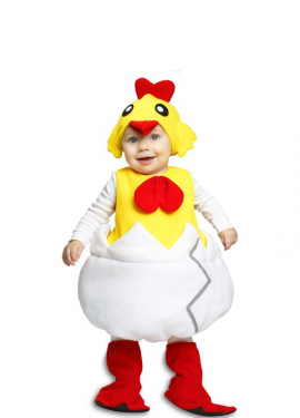 Fato de pintainho e concha para crianças