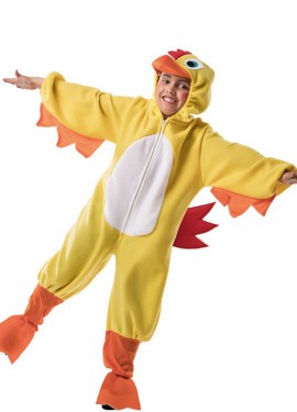 Fato de pintinho para crianças