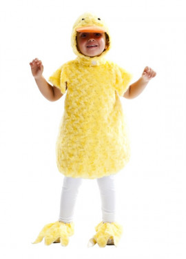 Fato de pintinho de pelúcia para crianças