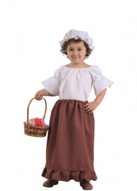 Fato de Innkeeper medieval para menina