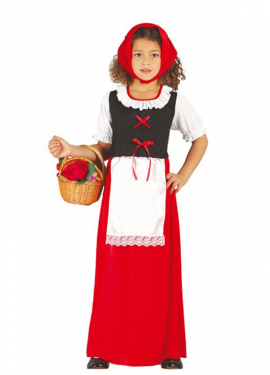 Red Innkeeper Costume for Girls