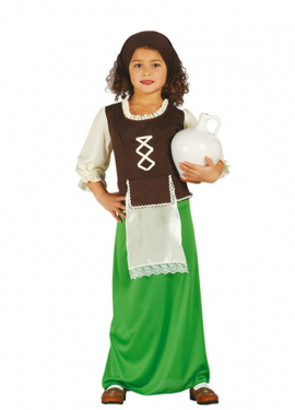 Green Innkeeper Costume for Girls