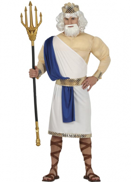 Fato de Poseidon ou Netuno para homens