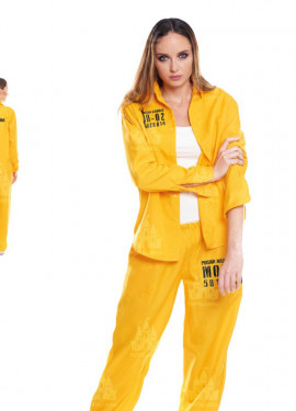 Yellow Prisoner Costume for Women