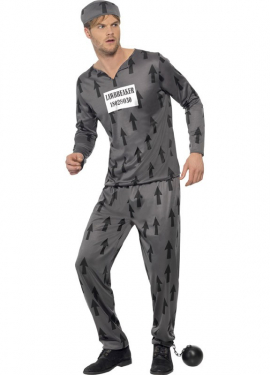 Fato de presidiário para homem