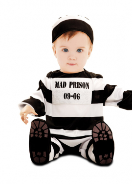 Fato de prisioneiro às riscas