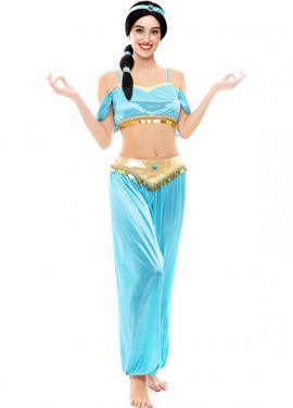 Blue Arabian Princess costume for women