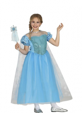 Ice Blue Princess Costume for Girls