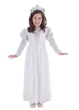 Fato de princesa branca para menina