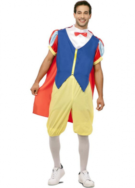 Fato de princesa da floresta com capa para homem