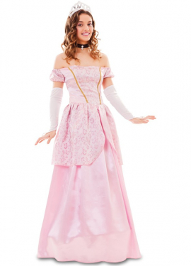 Fato de princesa rosa para mulher
