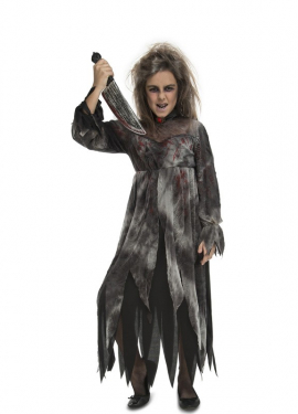 Fato de psicopata sangrento para menina