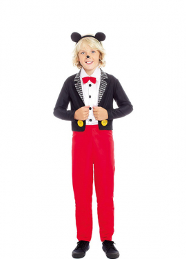 Fato de rato de desenho animado infantil