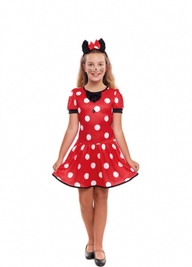 Fato de rato de desenho animado para meninas