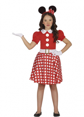 Fato de rato de desenho animado para menina