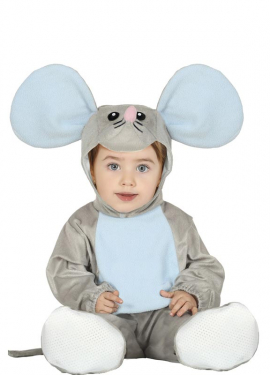 Fato de rato cinza para bebês