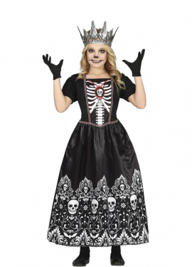 Fato de Dark Skull Queen para menina