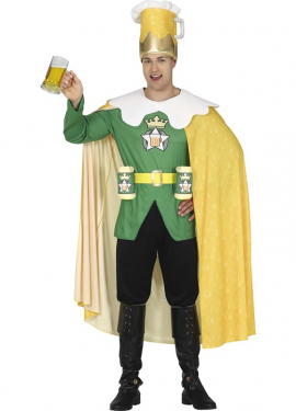 Fantasia masculina de cerveja rei