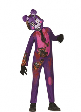 Fantasia de robô coelho assustador para crianças