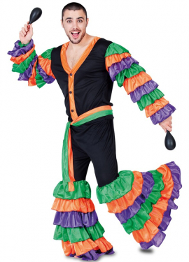 Fato de Rumbero multicolorido para homem