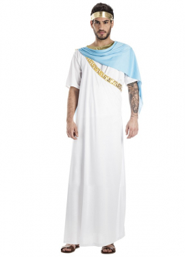 Fato de Padre grego branco para homem