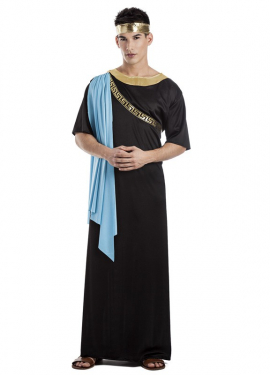 Fato de Padre grego preto para homem