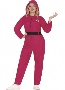 Fato de Squid Game Henchman para mulher