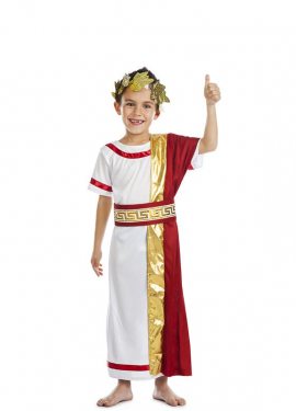 Fato de senador romano para menino