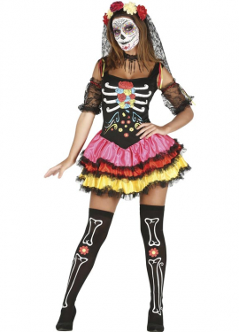 Day of the Dead Miss Costume for women