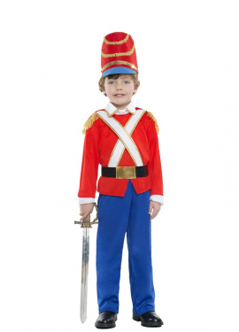 Fato de soldado de chumbo para menino