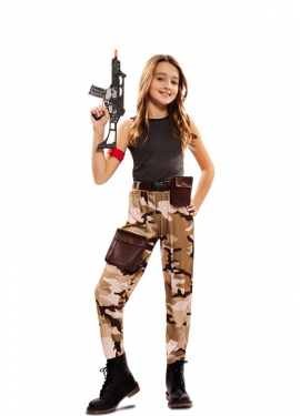 Fato de soldado de combate para menina