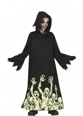 Fato de sombra da morte para criança