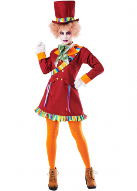 Fato de Chapeleiro Maluco para mulher