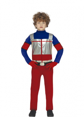 Fato de super-herói de perigo para meninos