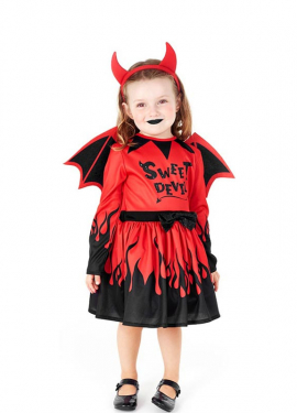 Fato de doce diabo para bebé