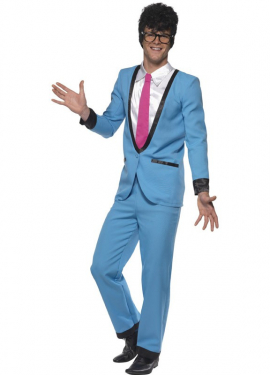 Fato de Teddy Boy dos anos 50 para homem