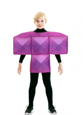 Purple Tetris costume for children