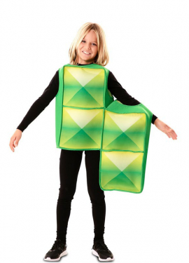 Green Tetris costume for children