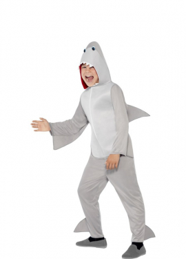 Fato de tubarão cinzento para crianças