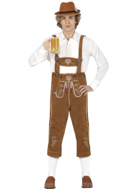 Fato marrom tirolês para homens