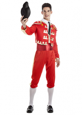 Red bullfighter costume for men