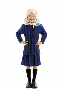 Fato de uniforme escolar escuro para meninas e adolescentes