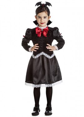 Fato de Vampira escuro gótico para menina