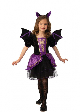 Fato de vampiro com asas para menina