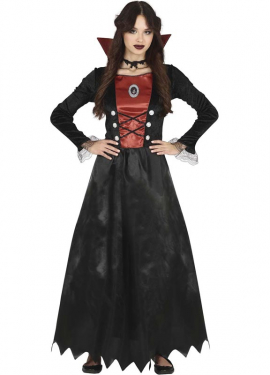 Fato de vampira vintage para adolescente