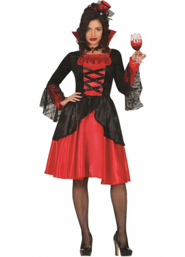 Fato elegante de vampiro para mulher