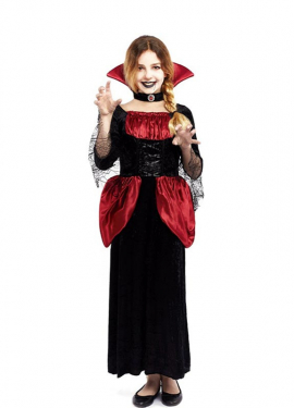 Fato de vampiro gótico para menina