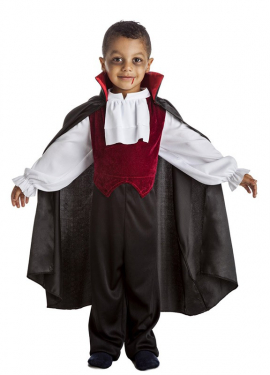 Fato de vampiro com chorrera para crianças