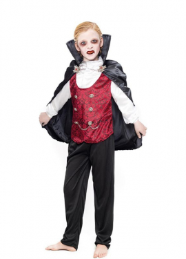 Fato de vampiro com cruz gótica para criança